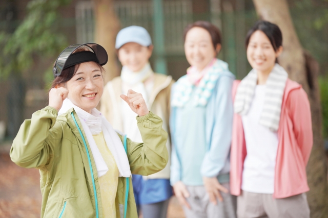 50代女性運動不足　ウオーキング